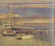 Theodore Robinson Boats at a Landing (nn02) china oil painting reproduction